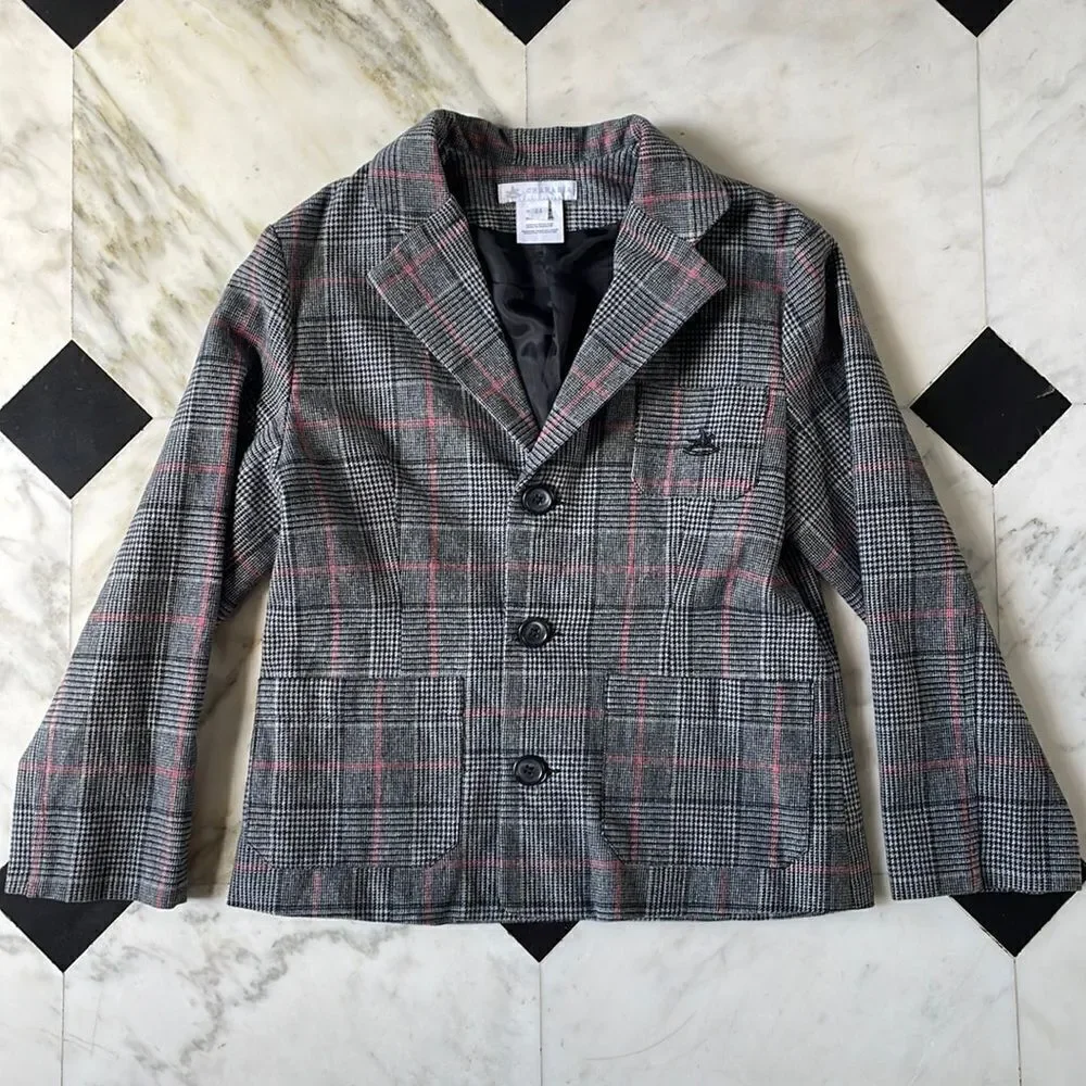 Vintage Charabia Kid’s Glen Plaid Jacket